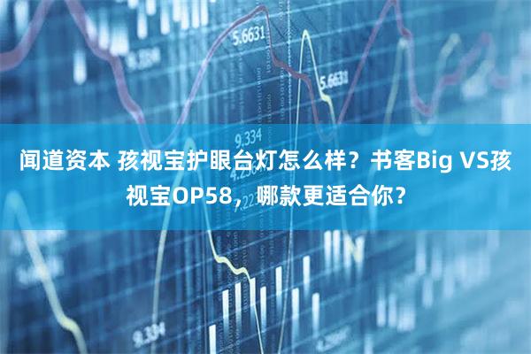 闻道资本 孩视宝护眼台灯怎么样？书客Big VS孩视宝OP58，哪款更适合你？